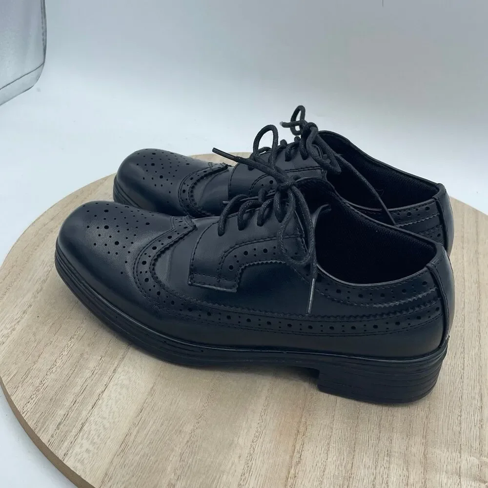 Boy's Formal Deer Stags Lace Up Dress Shoes Ace 13.5 Wedding Church